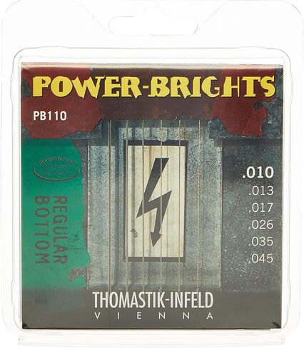 Thomastik-Infeld PB109 Power-Brights 6 String Magnecore Round Wound Set E, B, G, D, A, E, Natural in Kuwait