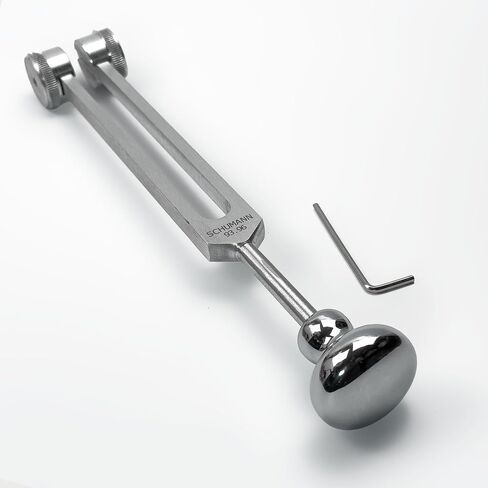93.96Hz Schumann Tuning Fork with Weighted Boot - Sound Healing and Biofield Harmonization - Sound Therapy Tools, Sound Healing Instruments - Silver in Saudi Arabia