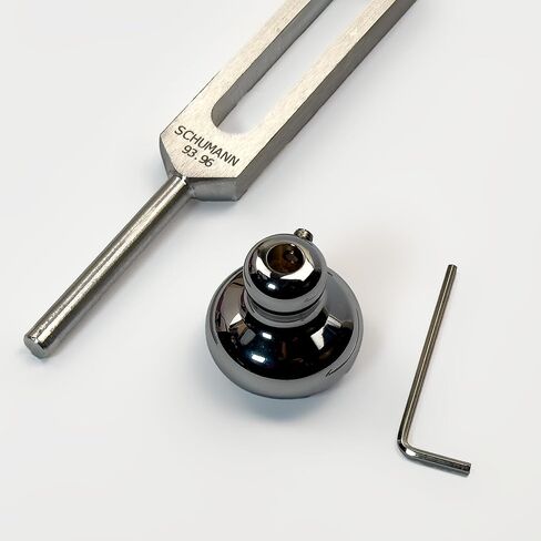 93.96Hz Schumann Tuning Fork with Weighted Boot - Sound Healing and Biofield Harmonization - Sound Therapy Tools, Sound Healing Instruments - Silver in Saudi Arabia