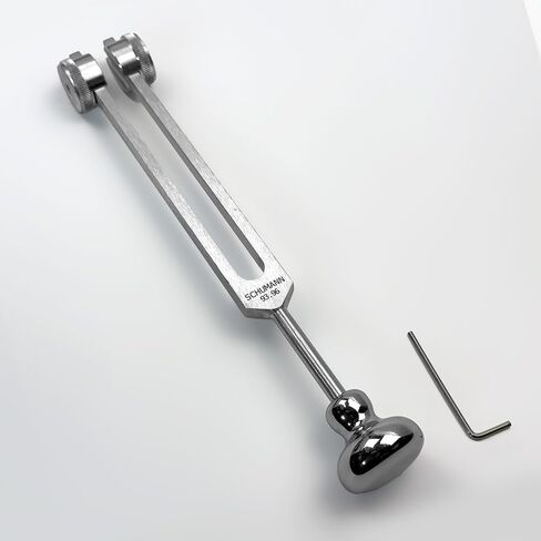 93.96Hz Schumann Tuning Fork with Weighted Boot - Sound Healing and Biofield Harmonization - Sound Therapy Tools, Sound Healing Instruments - Silver in Saudi Arabia