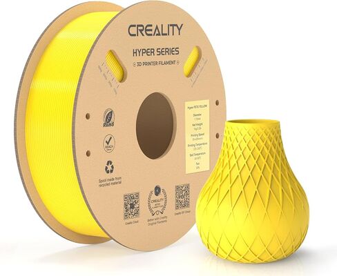 خيوط Creality الرسمية Hyper PETG 1.75 مم، عالية السرعة PETG 30-600 مم/ثانية خيوط طابعة ثلاثية الأبعاد PETG، دقة الأبعاد ± 0.03 مم، تناسب معظم الطابعات ثلاثية الأبعاد، 1 كجم (2.2 رطل) بكرة شفافة in Saudi Arabia