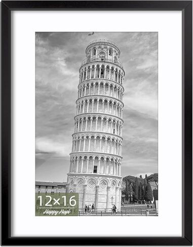إطار صورة HappyHapi مقاس 8 × 10 ذهبي، حزمة واحدة من إطار الصورة الذهبي لعرض الصور مقاس 5 × 7 مع حصيرة أو 8 × 10 بدون حصيرة، مجموعة إطارات متعددة المعارض لسطح الطاولة أو عرض الحائط in Saudi Arabia