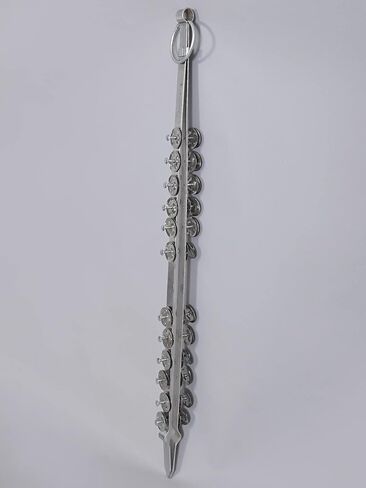 آلة موسيقية Chimta Steel Chimta الموسيقية ملقط النار الموسيقية لبوجا، أداة الموسيقى الهندية الشعبية قرع اليد الآلات الموسيقية الهندية لساتسانغ بوجا كيرتان in Kuwait