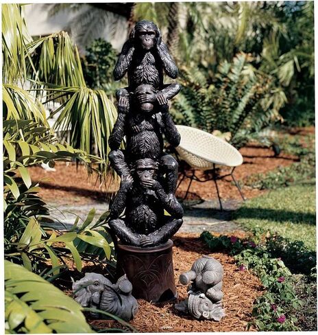 Design Toscano See, Hear, Speak No Evil Gargoyle Trio Statue in Saudi Arabia