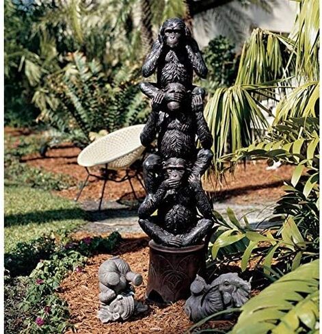 Design Toscano See, Hear, Speak No Evil Gargoyle Trio Statue in Saudi Arabia