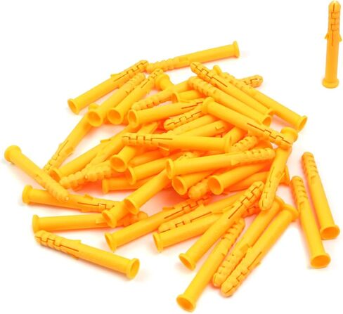 Xiayztan 100 قطعة PP دريوال المراسي البلاستيك توسيع الترباس أنبوب لمشاريع تركيب الجدار M8x40mm مرساة لبرغي M5-M6 in Saudi Arabia