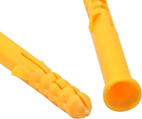 Xiayztan 100 قطعة PP دريوال المراسي البلاستيك توسيع الترباس أنبوب لمشاريع تركيب الجدار M8x40mm مرساة لبرغي M5-M6 in Saudi Arabia