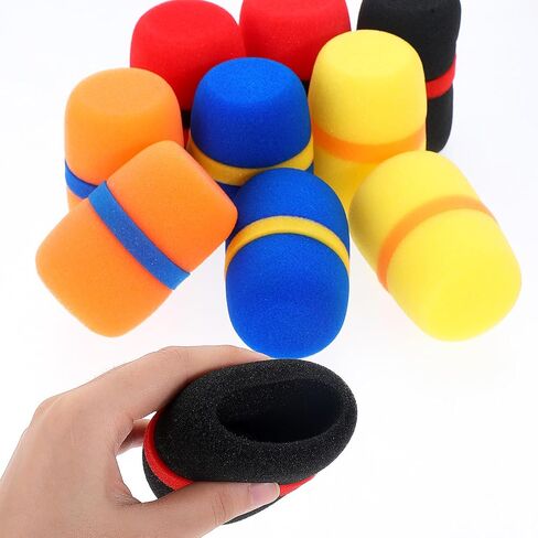 10 Pack Colorful Foam Mic Cover Handheld Microphone Windscreen for Mic Noise Reduction, Sponge Foam Cover in Saudi Arabia