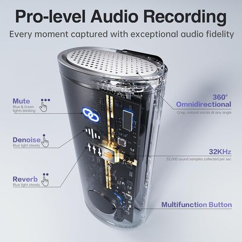 Wireless Lavalier Microphone for iPhone iPad, Mini Lapel Mic with Lightning Plug-Play, 40Hrs Battery, Omnidirectional Condenser, Clip on Magnetic iPhone Microphone for Video Recording Podcast Vlogging in Saudi Arabia
