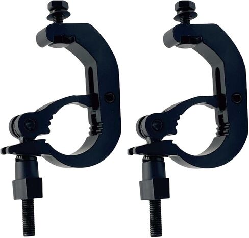 2 PackHeavy Duty Truss Clamp, 330 lb Aluminum Alloy DJ Light Clamps, Fits 1.57-2.05 Inch Truss for Stage Lighting Projector Par Lights(330LB Super Truss Clamp) in Kuwait