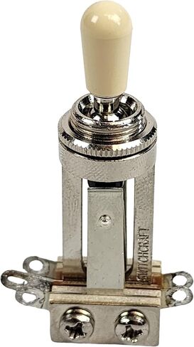 Switchcraft 3-Way Toggle Switch w/Genuine Tip, Long Frame for Gibson Les Paul Electric Guitar (Cream Tip) in Saudi Arabia
