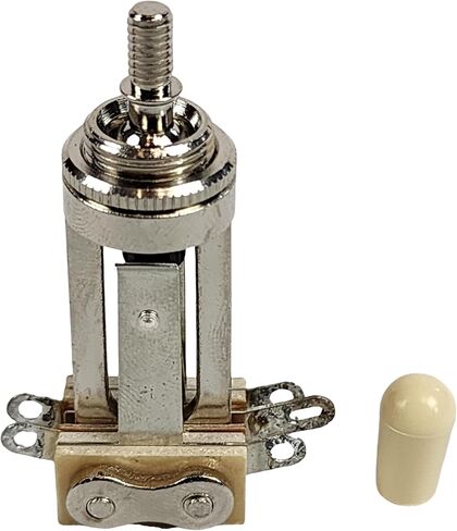 Switchcraft 3-Way Toggle Switch w/Genuine Tip, Long Frame for Gibson Les Paul Electric Guitar (Cream Tip) in Saudi Arabia
