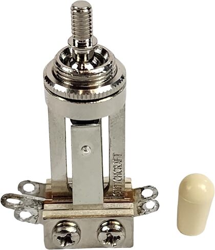 Switchcraft 3-Way Toggle Switch w/Genuine Tip, Long Frame for Gibson Les Paul Electric Guitar (Cream Tip) in Saudi Arabia