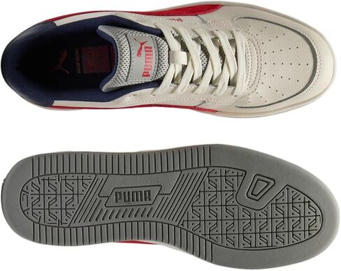 حذاء رياضي رجالي من PUMA Caven 2.0، White-Gold-Gum، 11.5 in Saudi Arabia