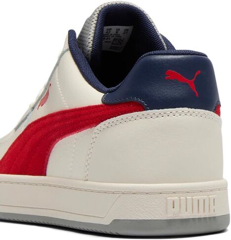 حذاء رياضي رجالي من PUMA Caven 2.0، White-Gold-Gum، 11.5 in Saudi Arabia