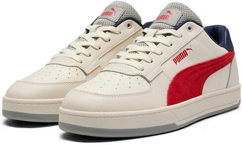 حذاء رياضي رجالي من PUMA Caven 2.0، White-Gold-Gum، 11.5 in Saudi Arabia