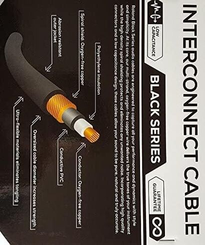 ROLAND RCC-10-TRTR Interconnect Cables, Black in Kuwait