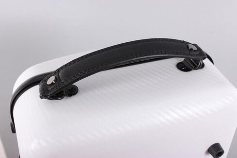 حافظة كمان بالحجم الكامل 4/4 من ألياف الكربون مستطيلة بقفل برمز صندوق كمان خفيف الوزن ملون مع حقيبة كمان بحزام قوي (أسود)، حافظة - 39 MN in Kuwait