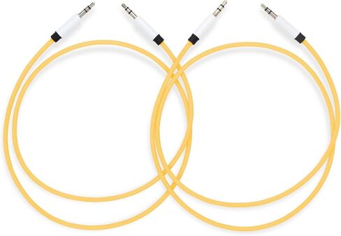 كابلات الصوت MyVolts Candycords Silver Range، حزمة من قطعتين، مقبس صغير مستقيم إلى مقبس صغير مستقيم، أطواق رفيعة، 70 سم، أرجواني جيلي بين in Saudi Arabia