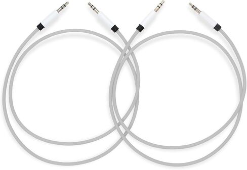 كابلات الصوت MyVolts Candycords Silver Range، حزمة من قطعتين، مقبس صغير مستقيم إلى مقبس صغير مستقيم، أطواق رفيعة، 70 سم، أرجواني جيلي بين in Saudi Arabia