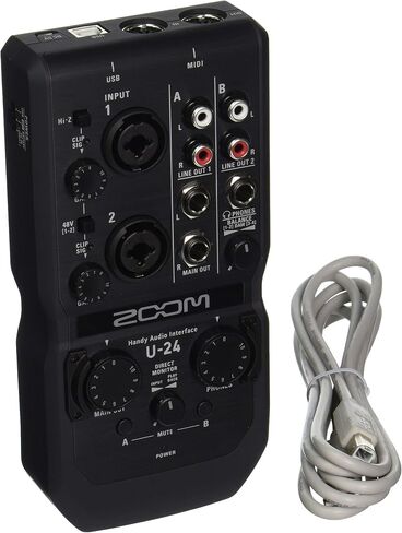 واجهة الصوت سهلة الاستخدام Zoom U-24 (متجددة) in Saudi Arabia