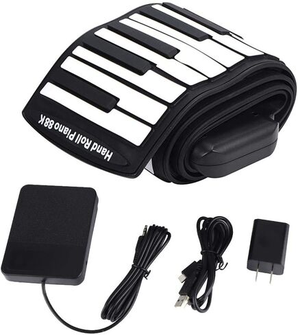 Rolling Piano, Portable 88 Keys Electronic Keyboard Hand Rolling Piano Built-in Rechargeable Battery in Saudi Arabia