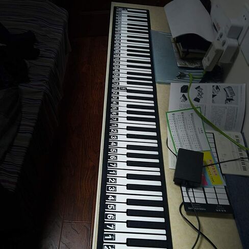 Rolling Piano, Portable 88 Keys Electronic Keyboard Hand Rolling Piano Built-in Rechargeable Battery in Saudi Arabia