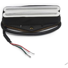 Red Dual Rail Bridge Pickup for Telecaster Electric Guitar Black with Silver For FD Telecaster Electric Guitar