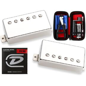 Seymour Duncan Seth Lover Humbucker Set, Nickel - Bundled with Dunlop String Change Tool Kit and DEN1046 Guitar Strings in Saudi Arabia