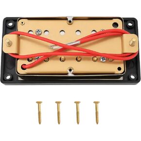 50mm Neck Guitars Humbucker Double Coil Pickups Gold Electric Guitar Pickup Compatible with LP Style Compatible with Gibson Les Paul with Screws