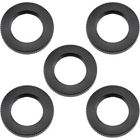 Knurled Microphone Bracket Nut Microphone Bracket Nut 5/8''-27 Double Lock Nut for Microphone Screws 5PCS