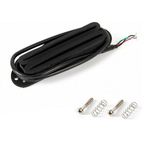 Dual Hot Rail High Output Humbucker pickup Single-Coil-Sized Guitar Humbucker Pickup for Fender Strat Style Electric Guitar Parts (Cream & Black)
