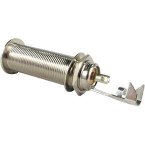 Switchcraft 152B 1/4-Inch Stereo TRS Deep Panel Jack with Washer and Nut, Nickel Finish