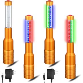 4 Pieces LED Strobe Baton Bottle Service Sparklers LED Metallic Bottle Service Lights Handheld Light for Nightclubs Weddings Parties Activities Supplies (Silver)