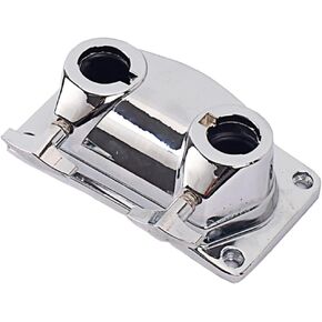 Double Hole Drum Connector tom cymbal holder clamp cowbell mount bracket tom hoop clamp Cymbal Holder Clamp base drum accessory drumset Metal Bass drum
