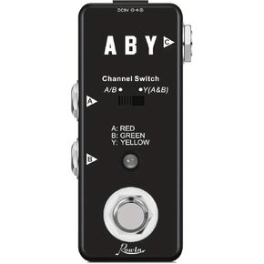 Vintage ABY Line Guitar Effect Pedal LEF-330 with True Bypass, Signal Switch, and Solid Construction