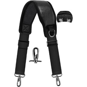 ZINZ 77 inch Bag Shoulder Strap with Ultra Cushion Breathable Pad, Durable Strap with Double Adjustable Buckles for Bags