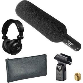 Audio-Technica AT875R Line + Gradient Shotgun Condenser Microphone and Headphone Kit