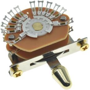 KAISH 5-way Guitar Pickup Selector Switch for ST/TL/Electric Guitars with Plastic Gold Tip