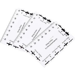3Pcs Yootones String Action Ruler Gauge Measuring Tool Compatible with Electric Acoustic Guitar Bass