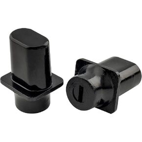 Musiclily Pro Metric Top Hat Guitar Tele Switch Tips 3 Way Pickup Selector Switch Caps Switch Knobs for Import Squier Tele Style Electric Guitar, Black (Set of 2)