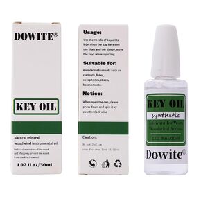 30ml (1.02 fl. Oz) Premium Synthetic Key Oil for Woodwind Instruments provides perfect care for your woodwind instruments such as clarinets, flutes, saxophones, oboes, bassoons and more!