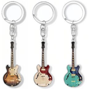 Guitar Keychain Guitar Key Chain Guitar Keychain Bottle Opener Guitar Accessories Gifts for Guitar Lovers Men Friends