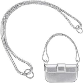 PH PandaHall Rhinestone Purse Strap, 44.8 inch Bag Strap Replacement Crystal Bag Handle Sparkly Bag Chain Strap with Clasps for Underarm Bag Shoulder Handbag Tote Pochette Satchel Wedding Party