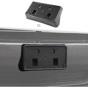 Jimen for Challenger License Plate Holder, Front License Plate Frame Mount Bracket Compatible with Dodge Challenger 2010-2023 (Black)