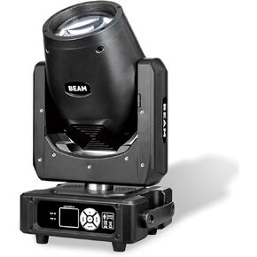 Mini 230W 7R Moving Head Stage Light,14 Colors 17 gobos,8+16 Facet Rotating Prism,Professional Stage Beam Lighting Effect for Bar Party Light Show Disco Dj Light Nightclub，Halloween
