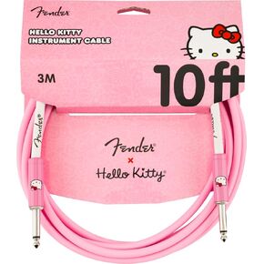Fender Hello Kitty Instrument Cable, 10ft Guitar Cable, Pink