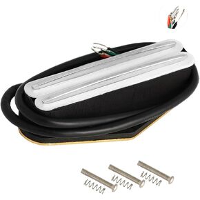 Hot Rail Tele Pickup Ceramic magnets Single Coil Sized Humbucker Pickup for Fender Telecaster Electric Guitar (Red)
