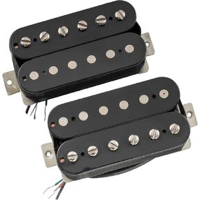 مجموعة التقاطات جسر الرقبة RPH2 Hotwired Alnico 5 Humbucker Pickups من The Revival للجيتار الكهربائي، أسود