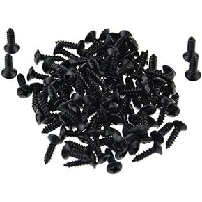 Black Guitar Bass Pickguard Screws for Electric Guitar Pack of 100